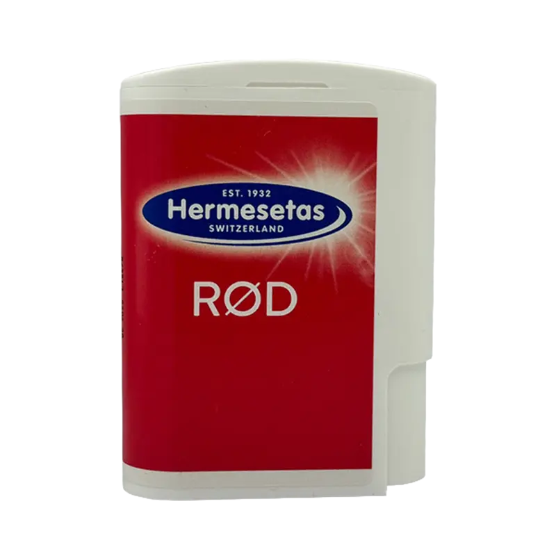 Hermesetas sødemiddel rød 650 stk.