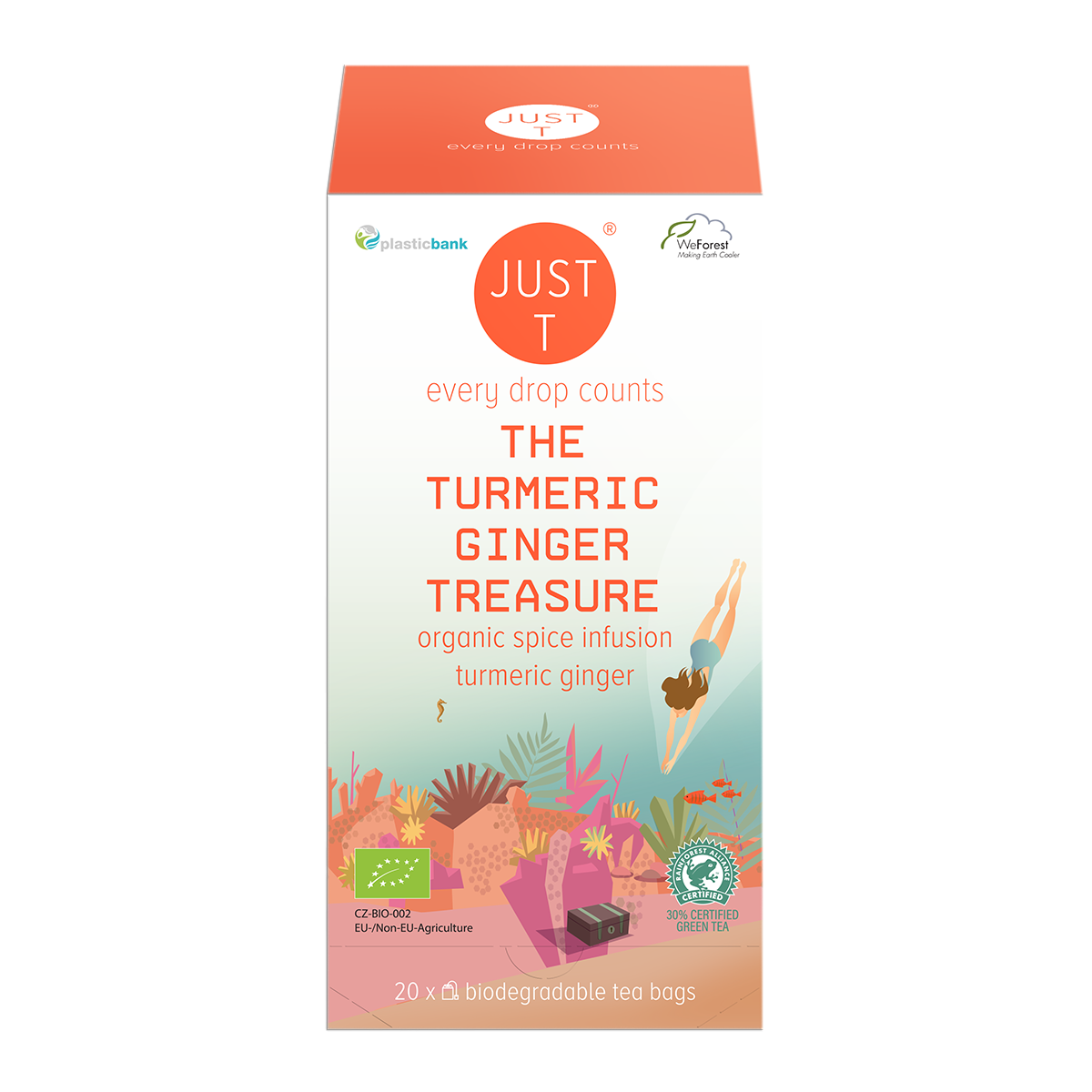 Just t turmeric ginger brev te