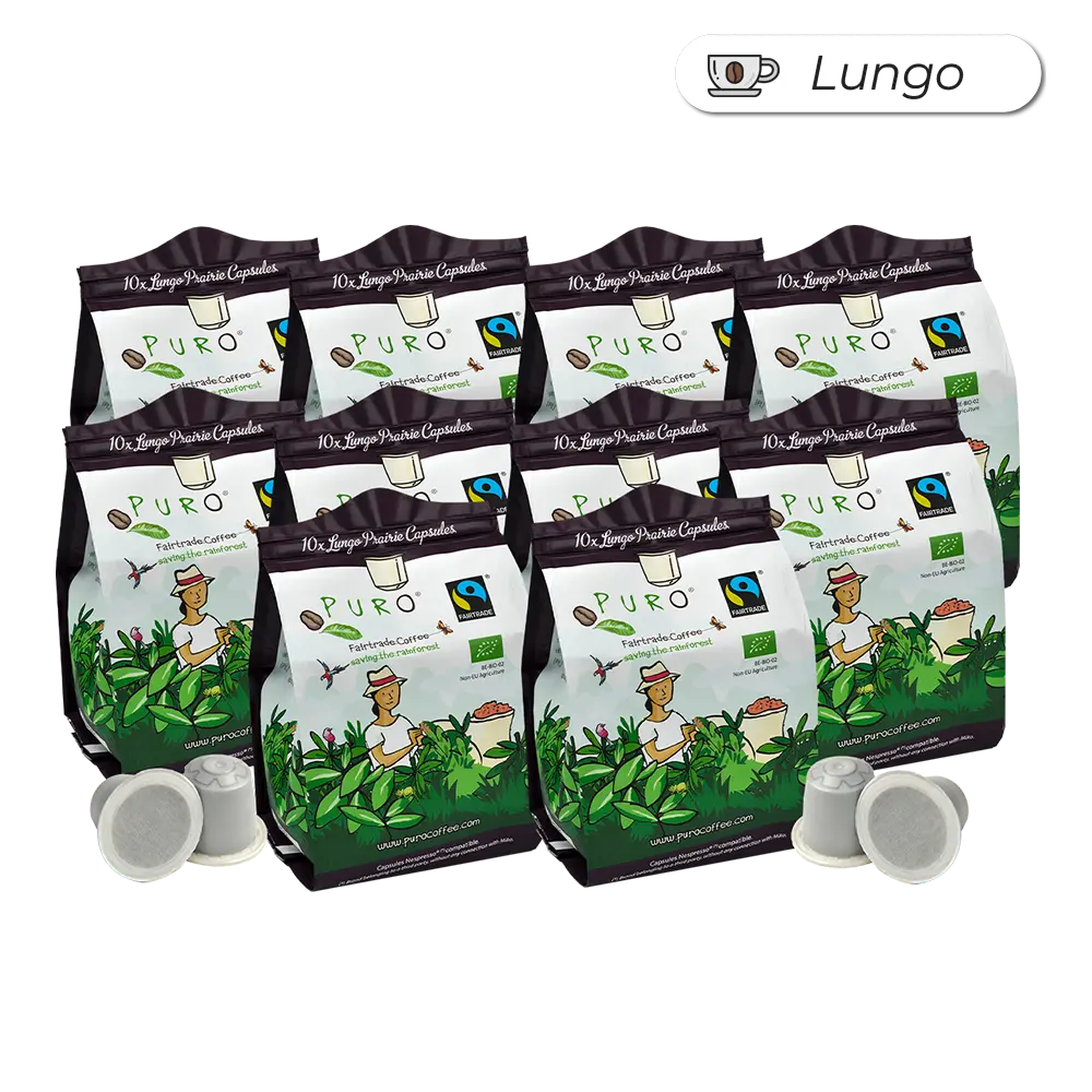 Puro Prairie 100 stk. lungo kaffe kapsler