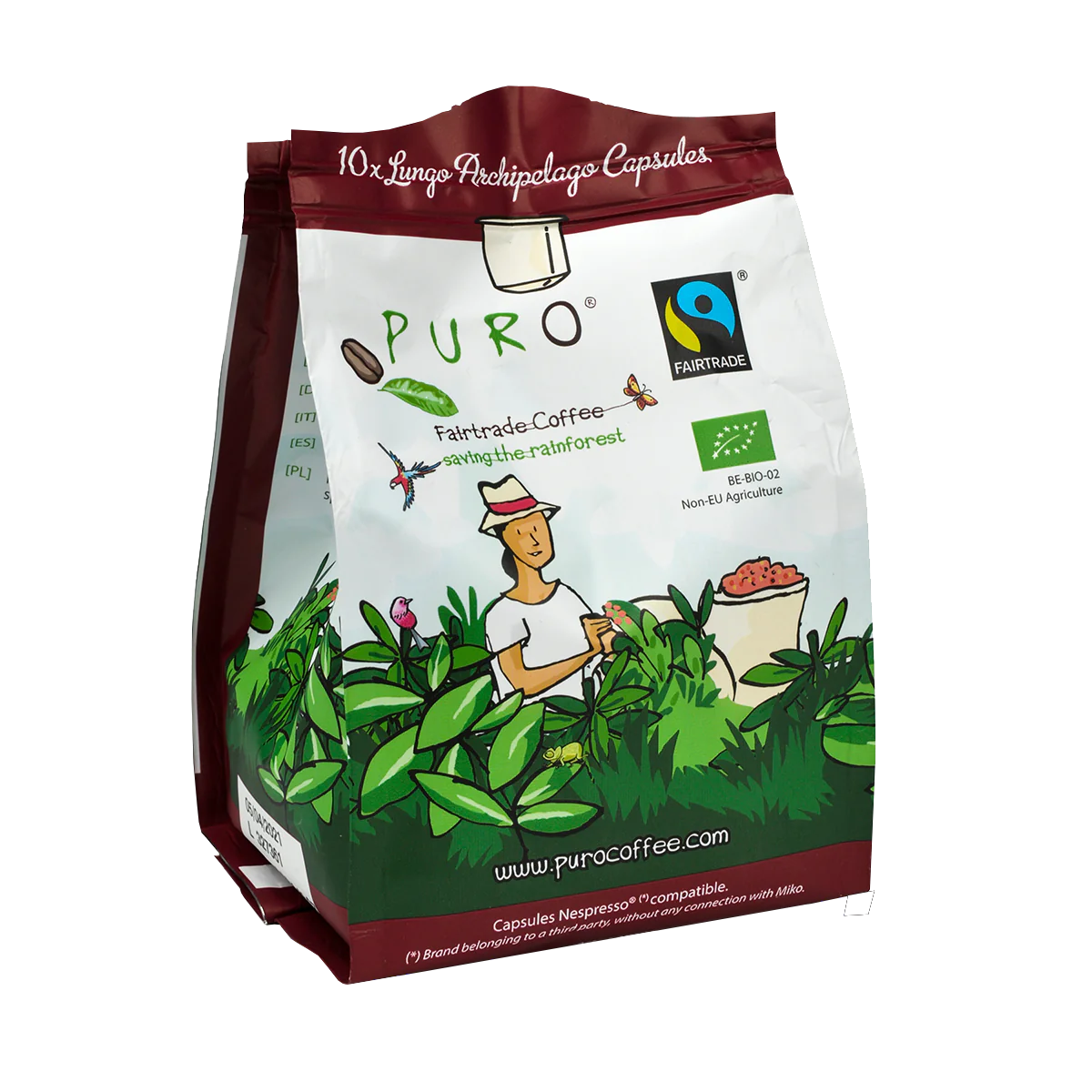 Pose med Puro Archipelago Lungo Kaffekapsler