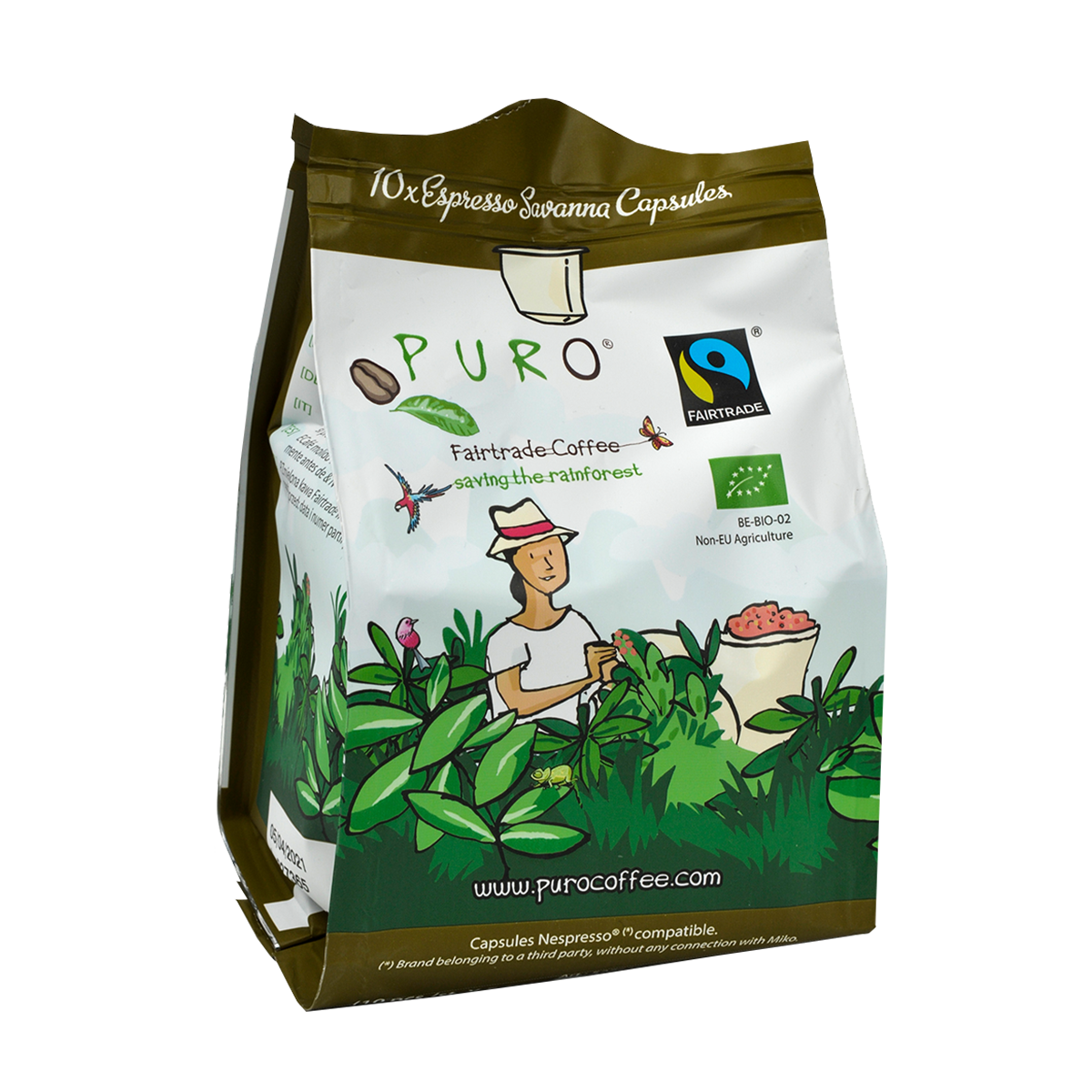 Pose med Puro Savanna kaffekapsler