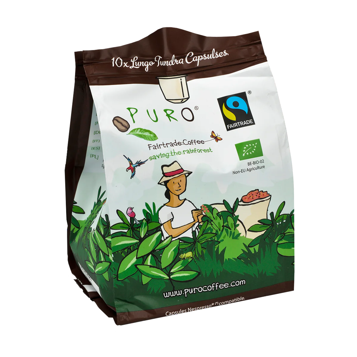 Pose med Puro Tundra Lungo Kaffekapsler