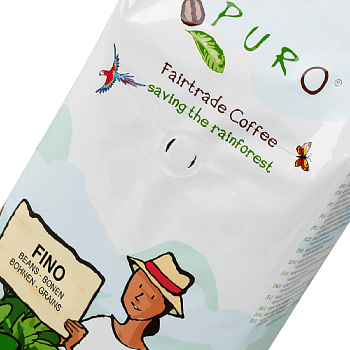 Puro fino kaffebønner