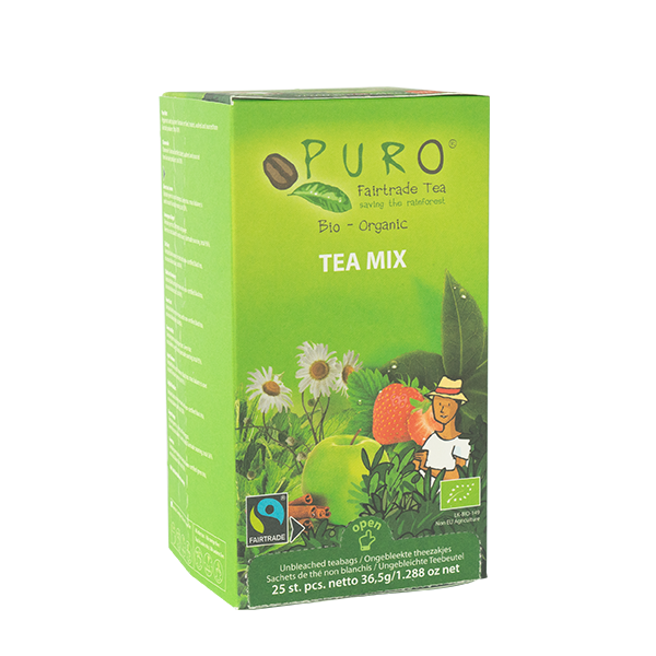Puro te mix smagskasse med 12 forskellige smage