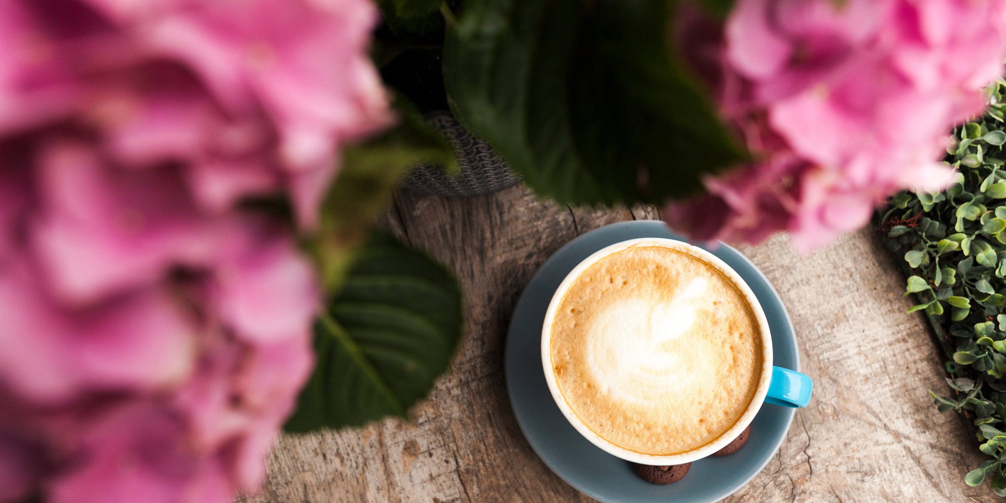 Forårsudsalg - kaffekop med latte