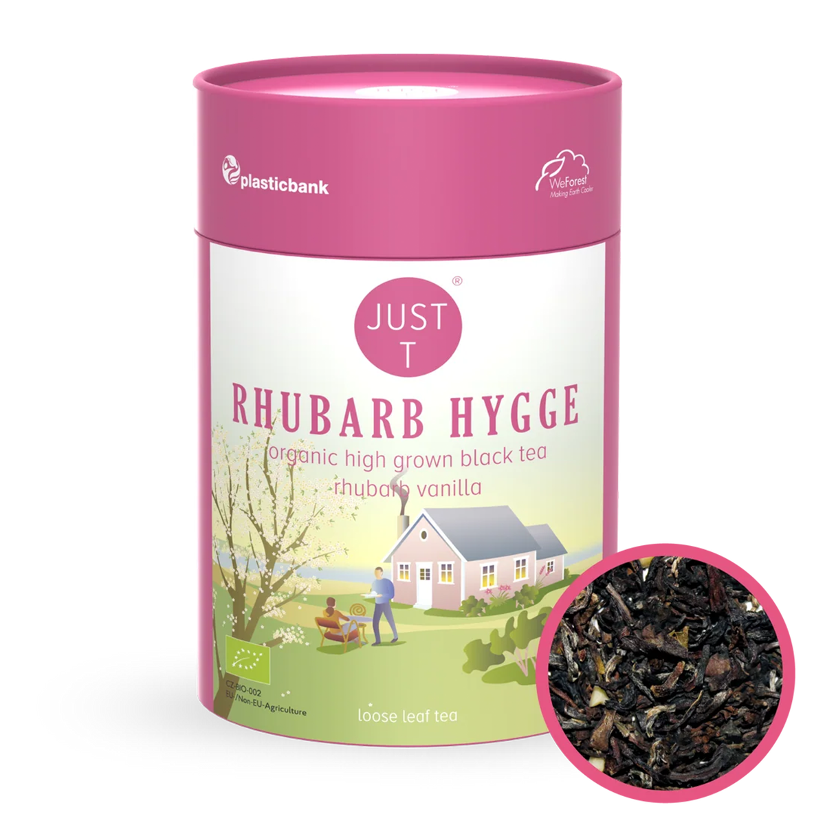 just t rhubarb hygge løs te