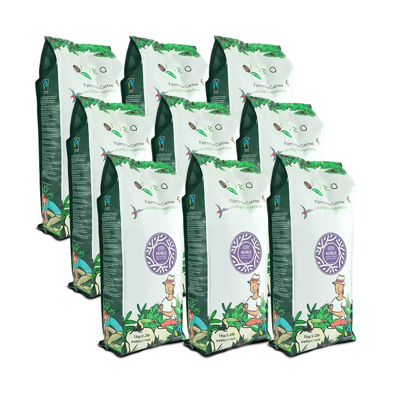 Puro Noble Filterkaffe smagskasse 9 kg.