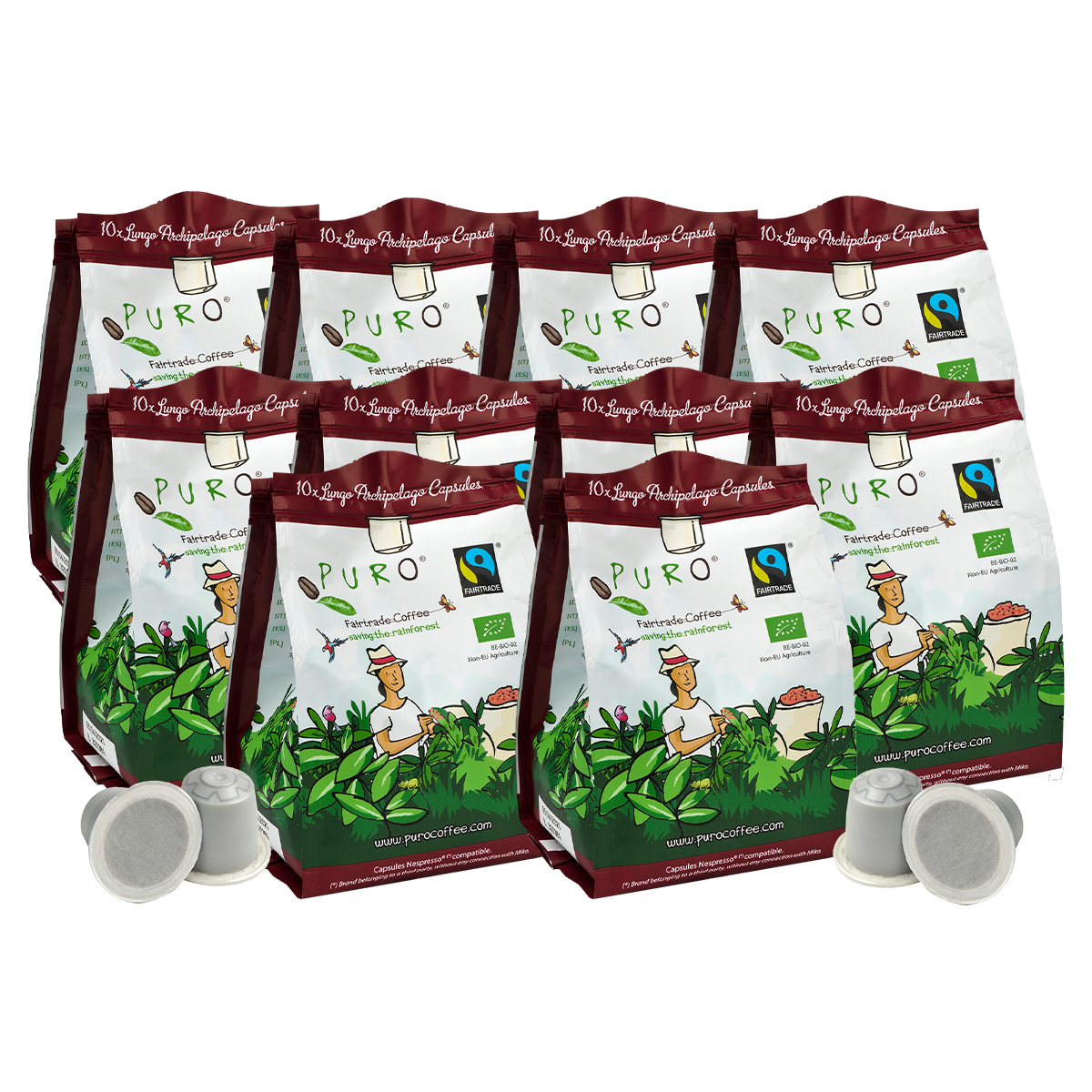 10 poser Puro Archipelago kaffekapsler
