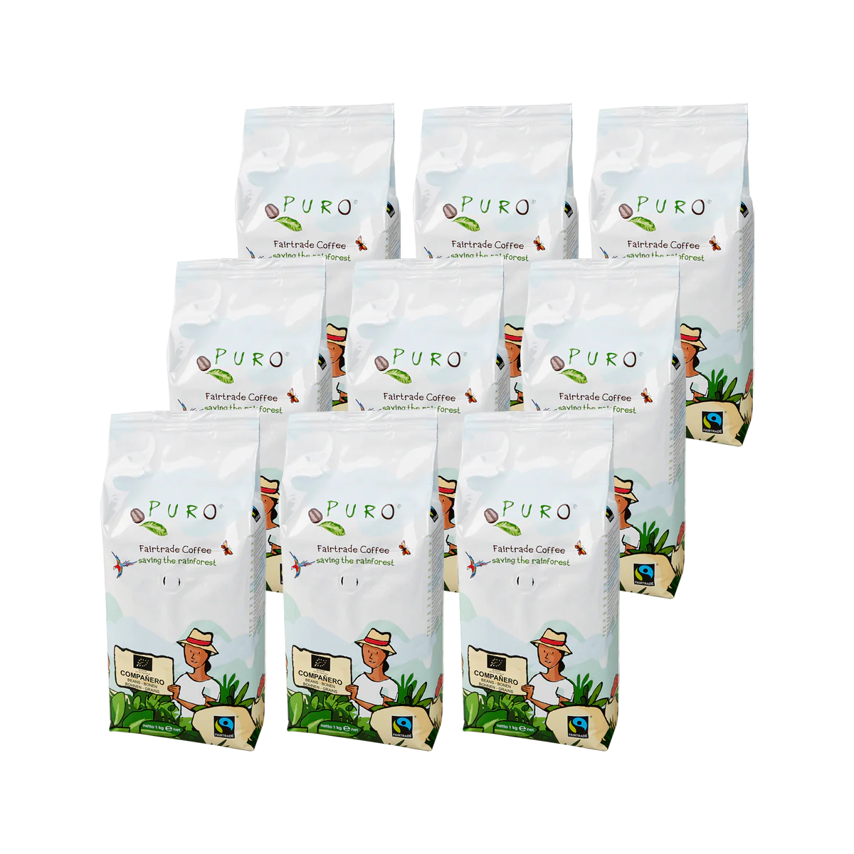 puro companero kaffebønner 9 kg