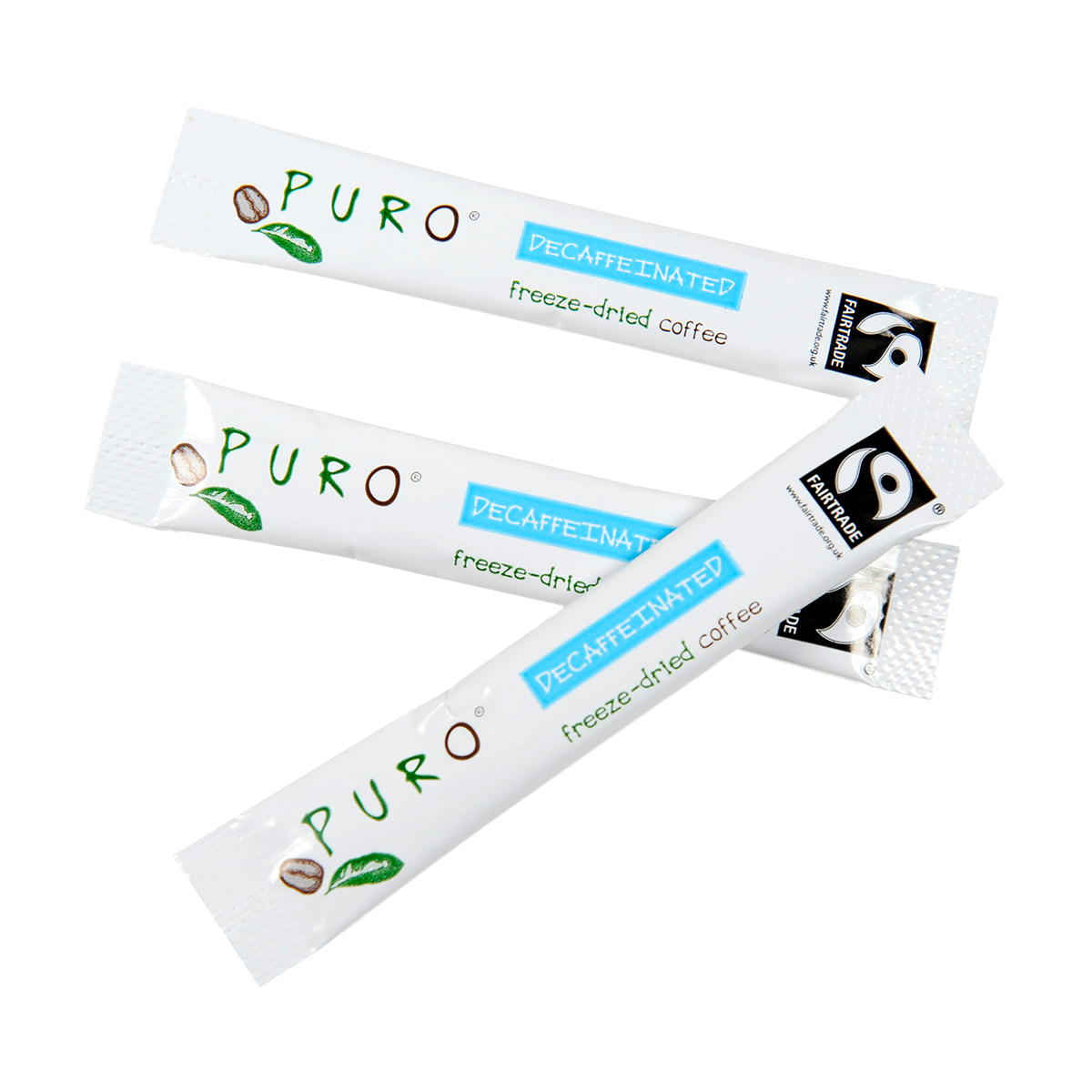 Puro koffeinfri instant kaffe sticks