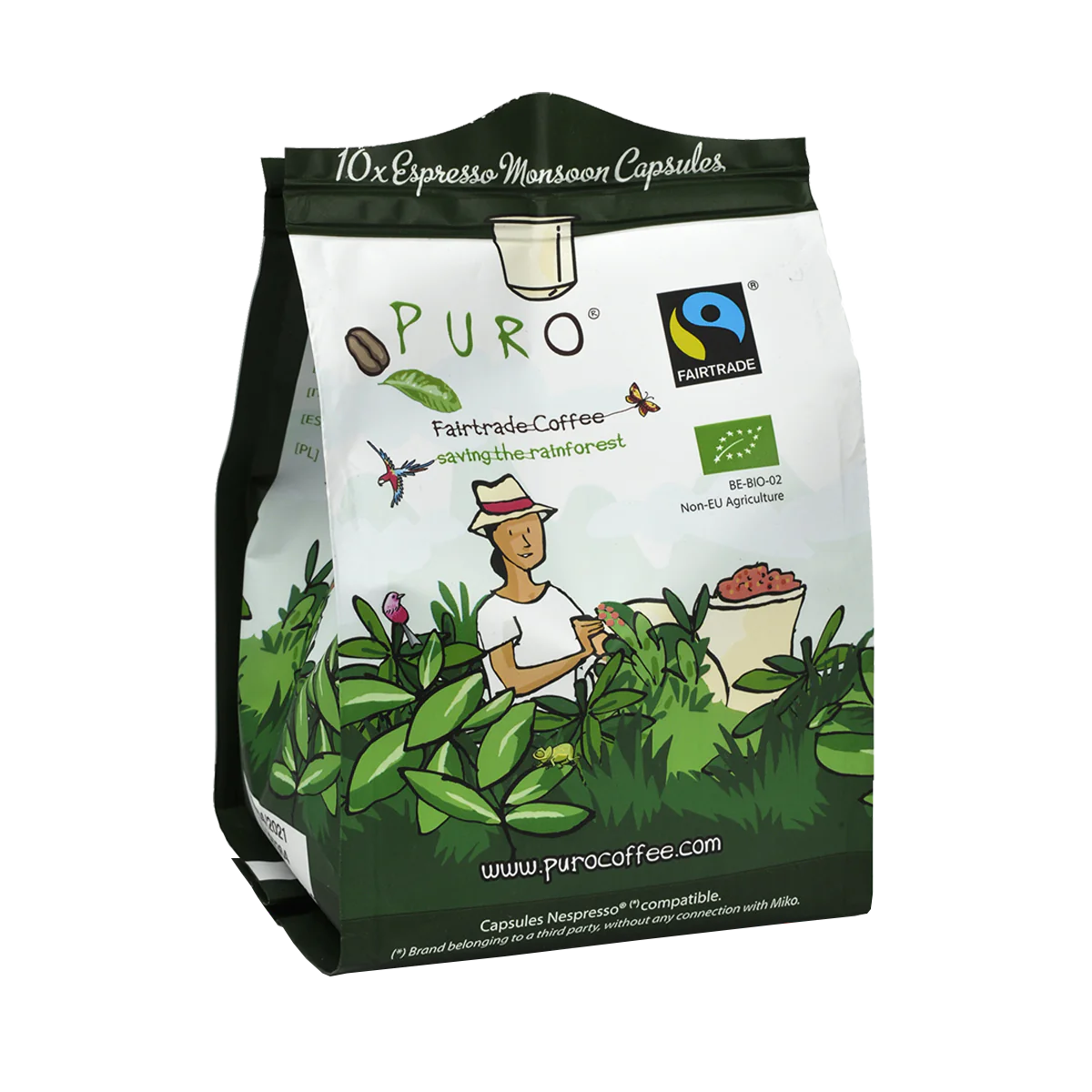 Pose med Puro Monsoon Espresso Kaffekapsler