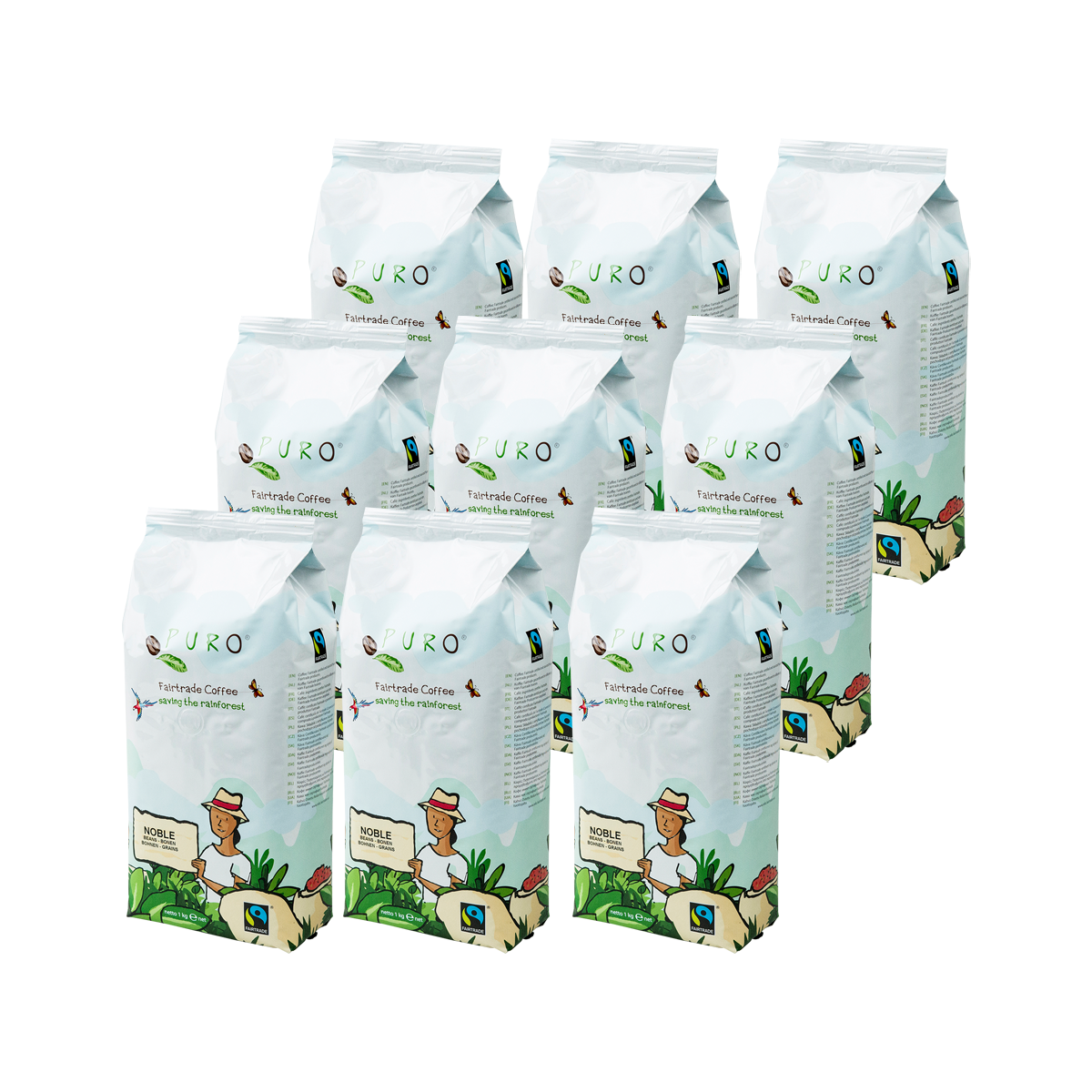puro noble 9 kg kaffebønner