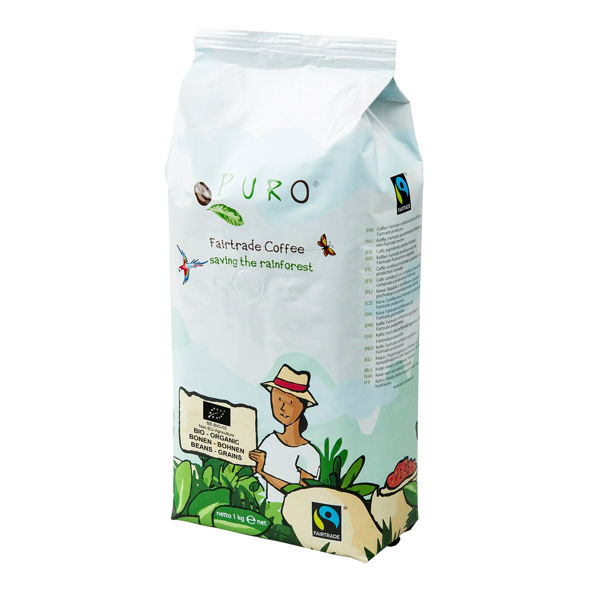 puro organic kaffe bønner