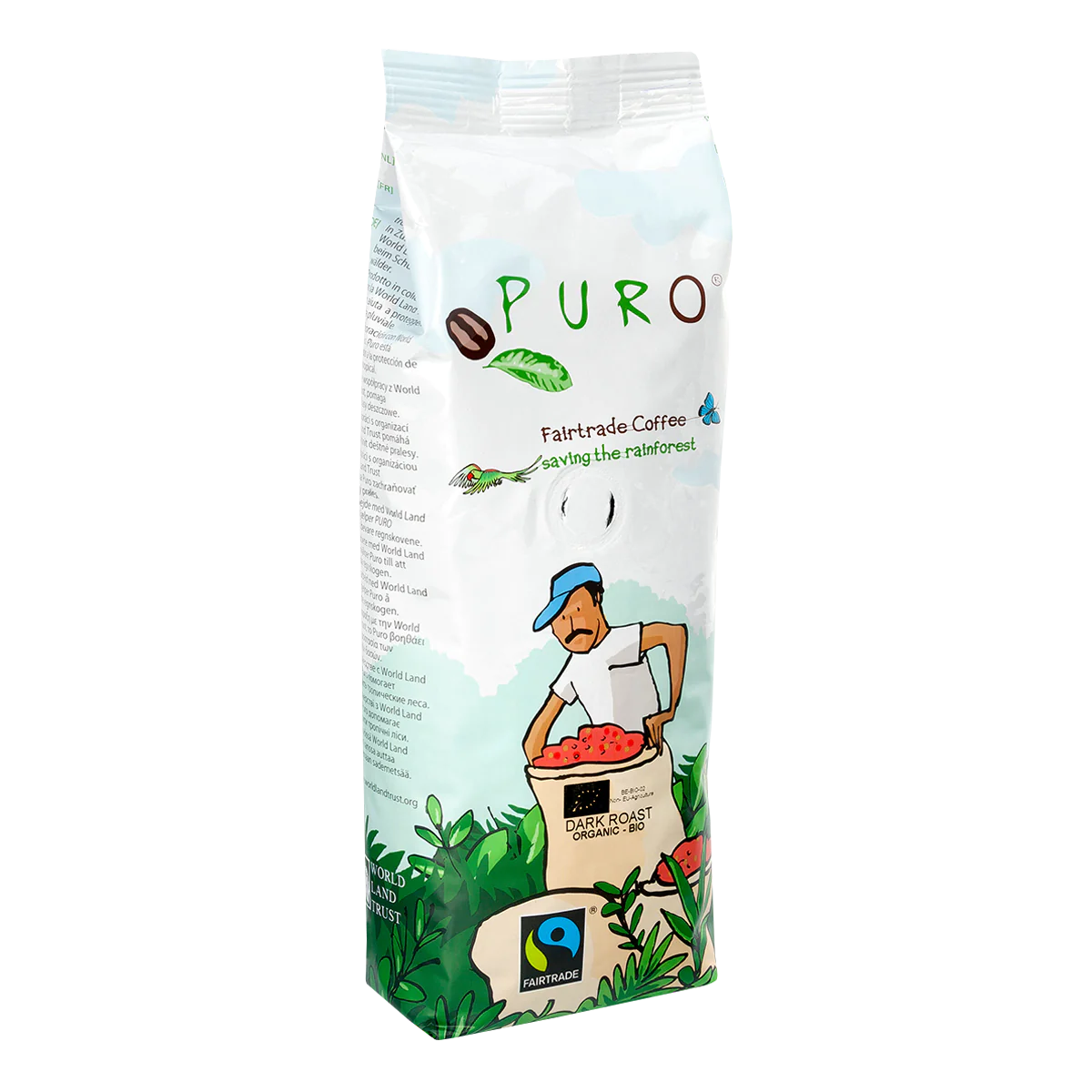 Puro Organic Dark Roast Filterkaffe 250 gram