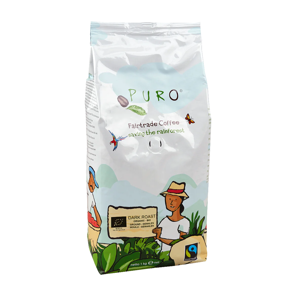 puro organic filterkaffe 1kg