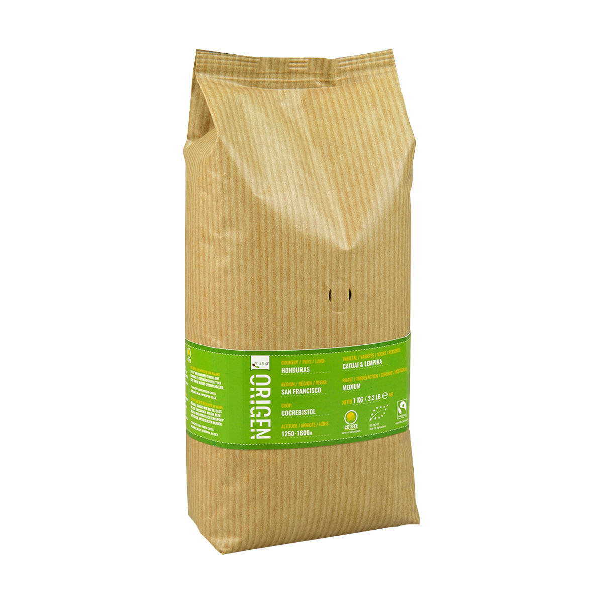 puro single origin kaffebønner 1kg.