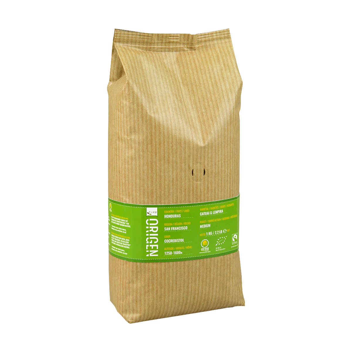 puro single origin kaffebønner 1kg.