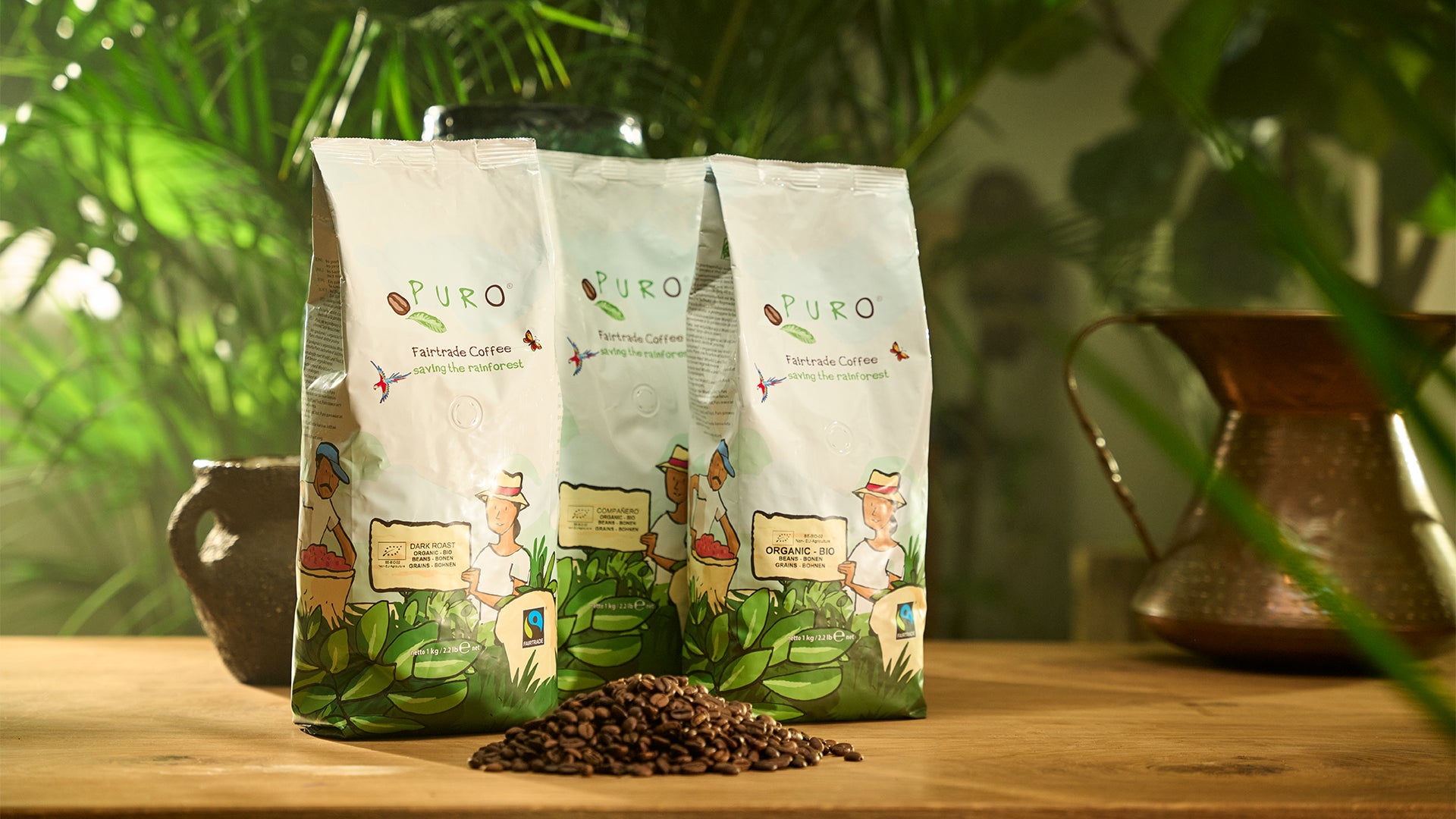 Puro smagskasse, Dark Roast, Compañero og Organic