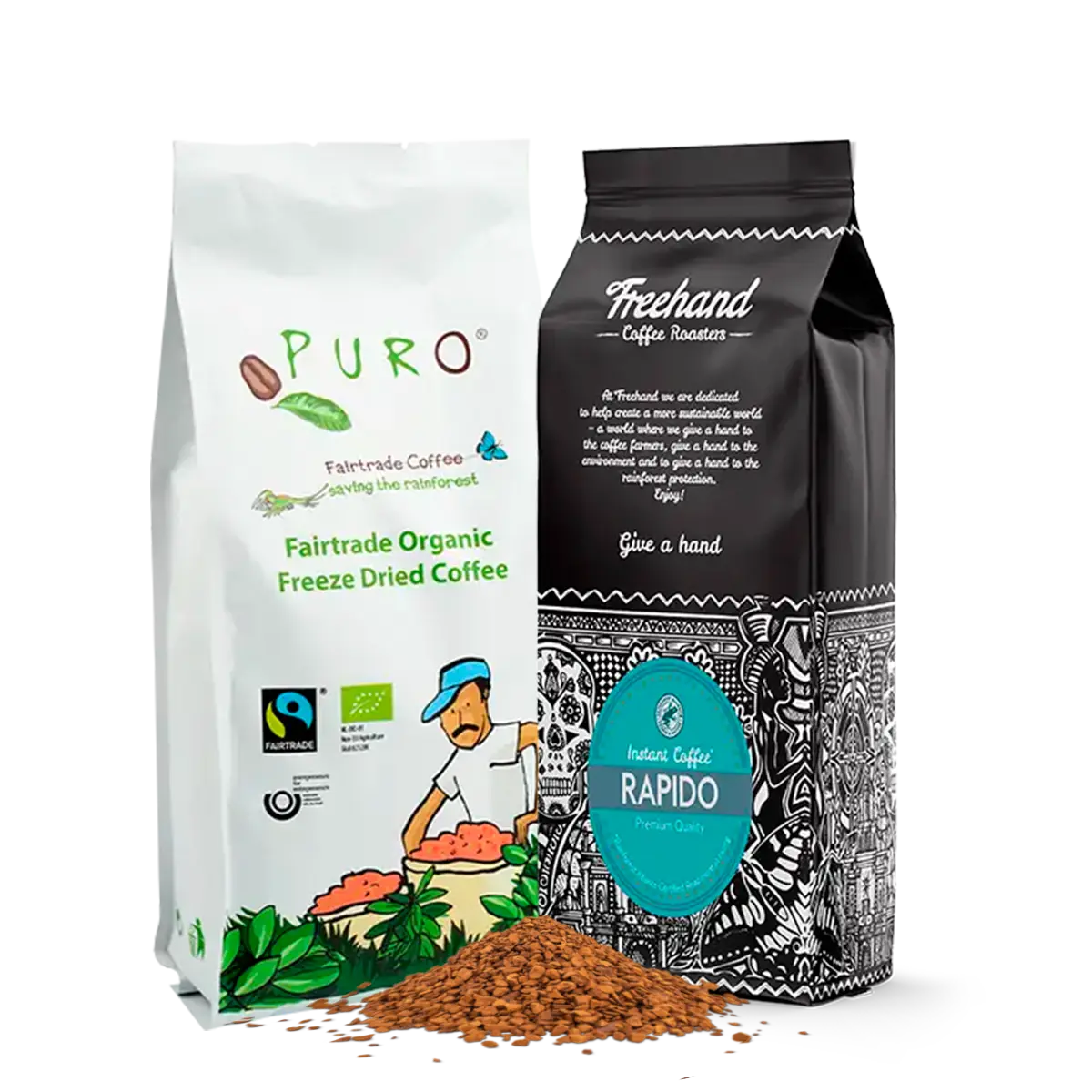 Instant kaffe smagskassen