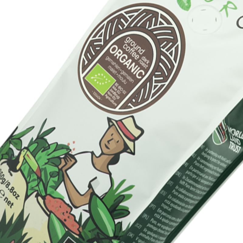 Puro Organic Dark Roast Filterkaffe 250 g.