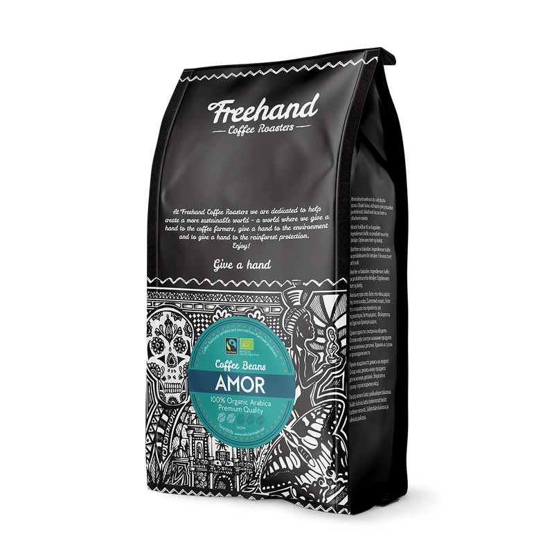 Friske kaffebønner klar til kværnen