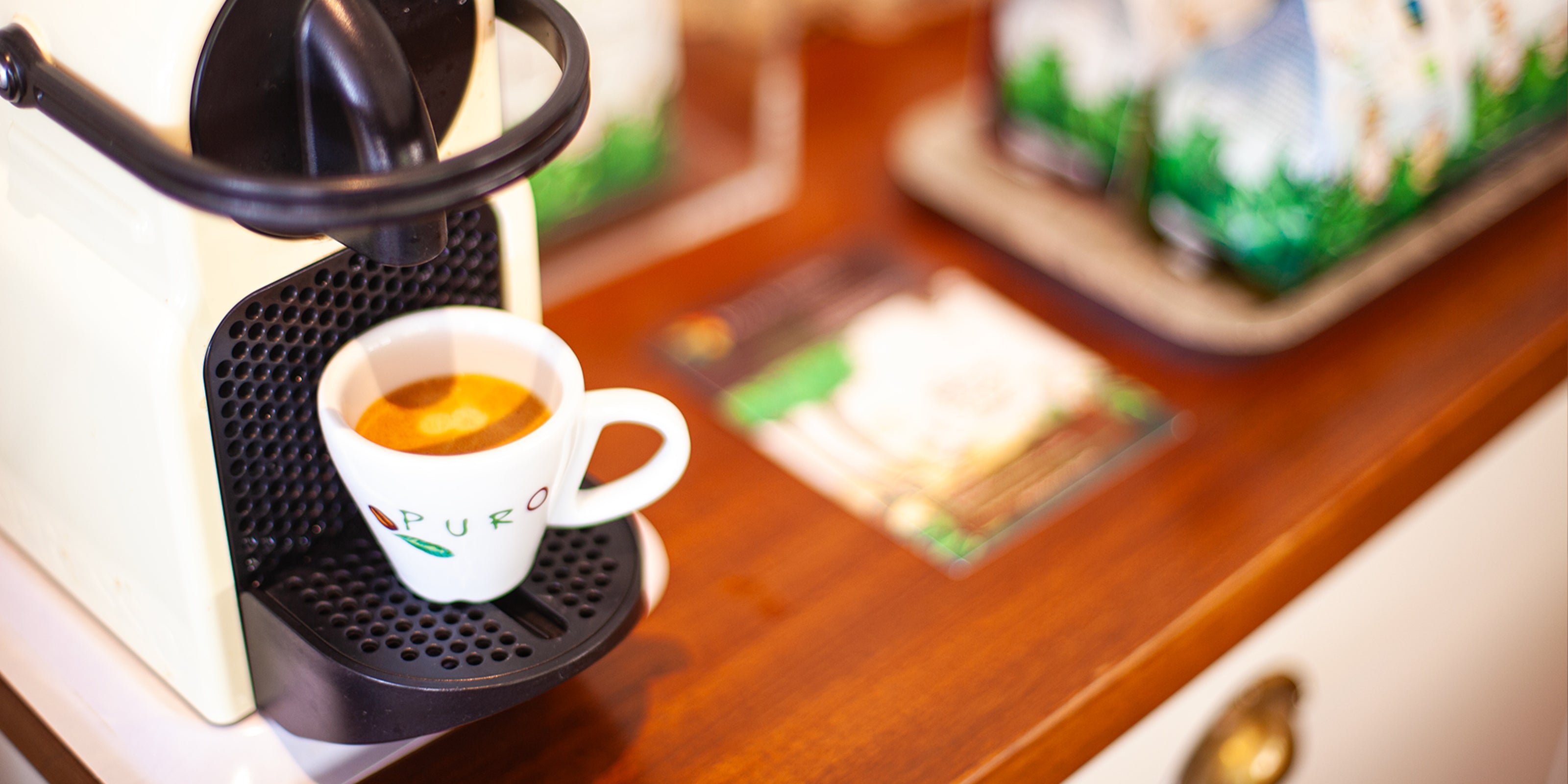 kaffe kapselmaskine med en espresso