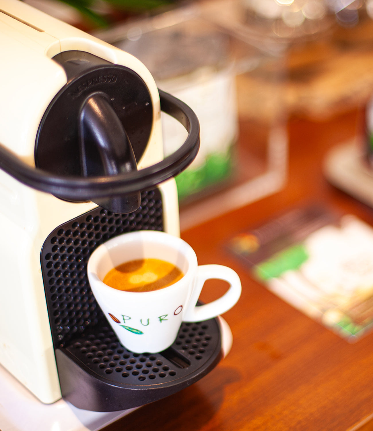 kaffe kapselmaskine med en espresso