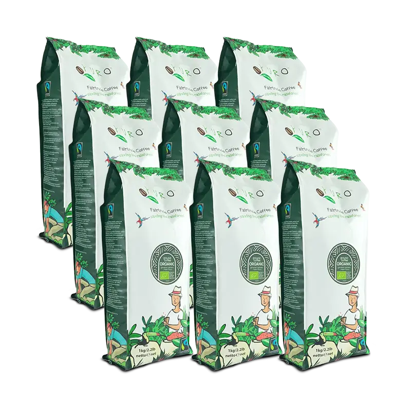 Puro Organic Filterkaffe smagskasse 9 kg.