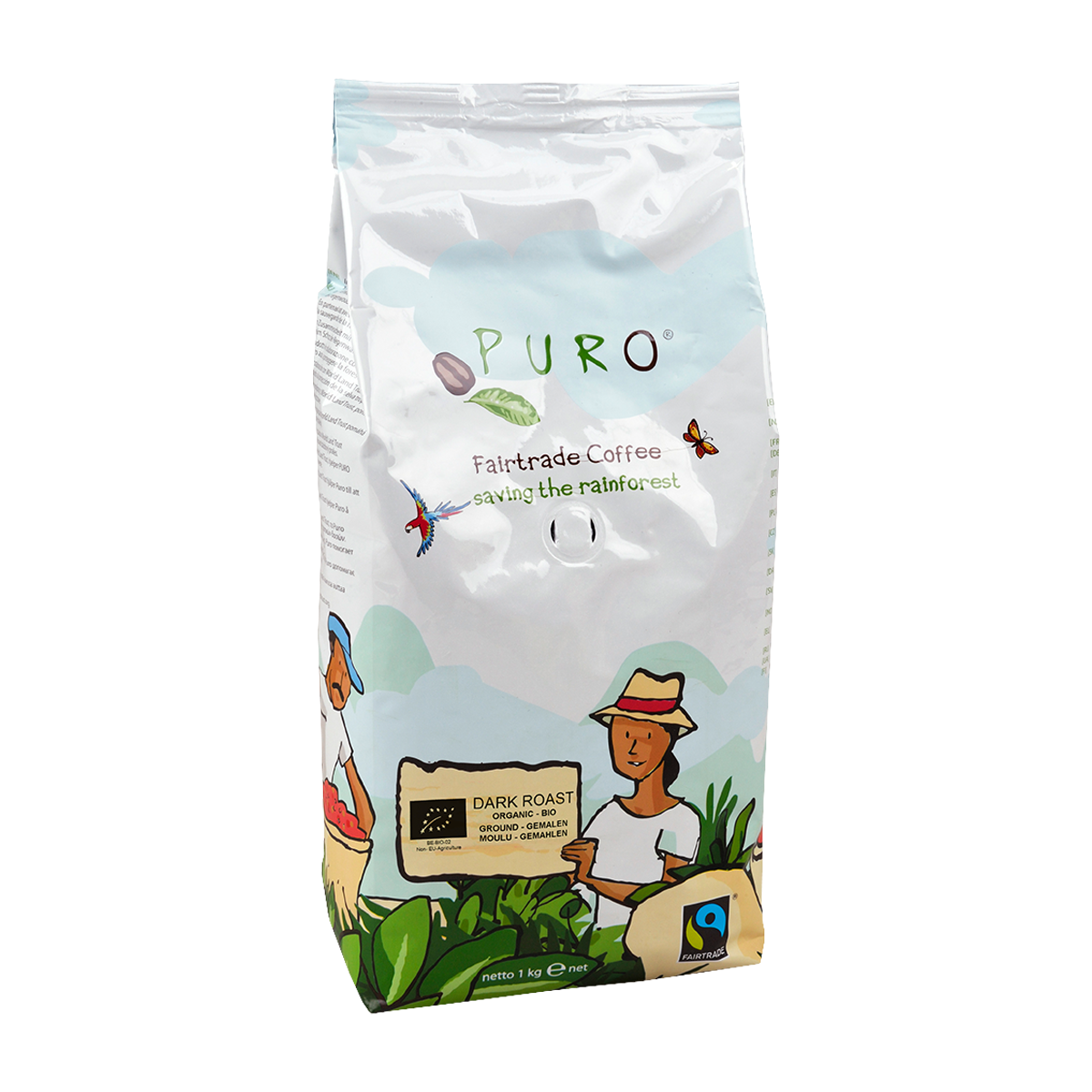 puro organic filterkaffe 1kg