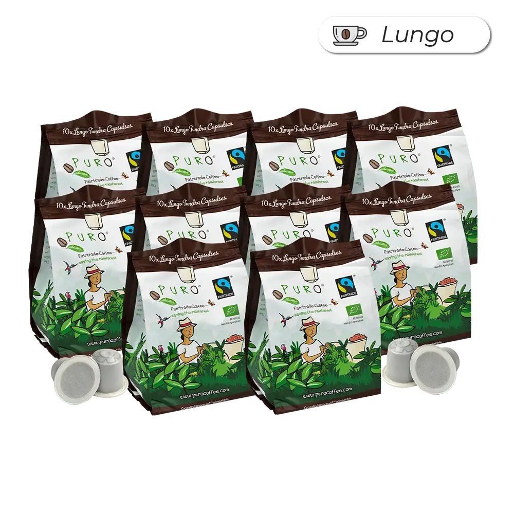 Puro Tundra 100 stk. lungo kaffe kapsler